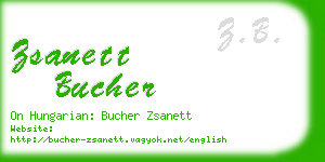 zsanett bucher business card